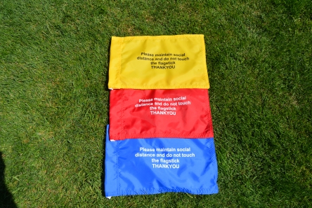 covid-19 playsafe golf flags