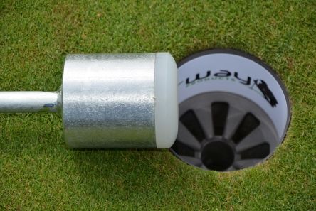 lifter and rammer for golf hole cup