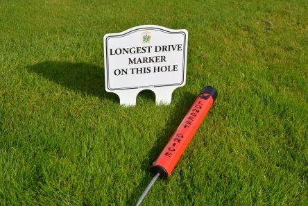 longest drive tube with sign
