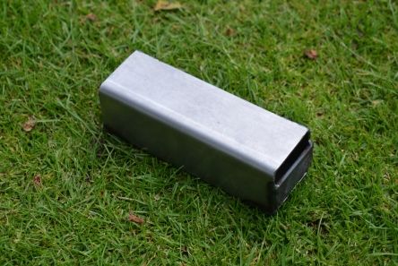 post liner for leg of wooden slatted litter bin