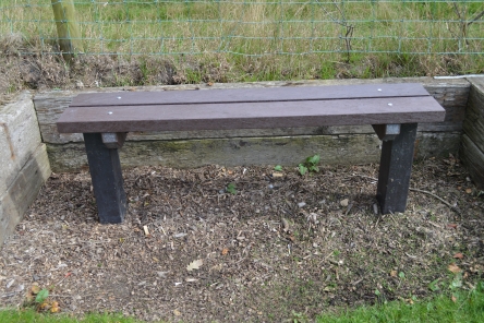 recycled plastic bench