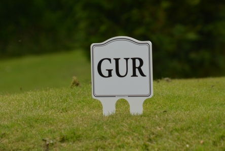 signs for golf course
