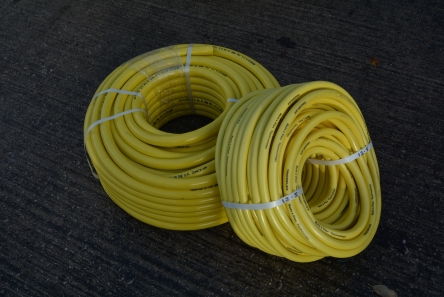 three quarter inch yellow irrigation hose pipe